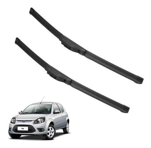 Kit 2 Escobillas Delanteras Flex Goma Ford Ka 1997 A 2013