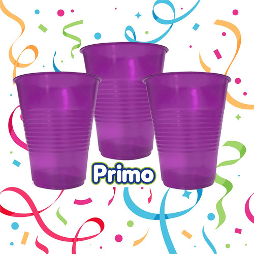 Vasos Desechables Primo Neón 470 Ml 120 Pzas