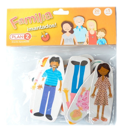 Imagen 4 de 10 de Familia Imantada Para Pizarron Infantiles Juguete Didactico