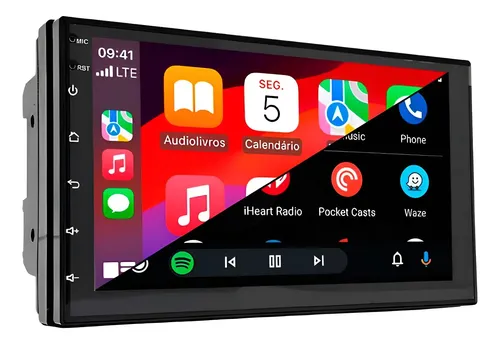 Multimidia 7 Pol Octa-core 6gb 128gb Carplay Android Auto