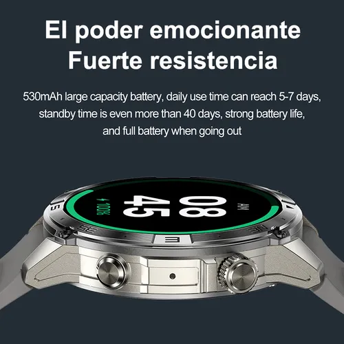Amoled Smartwatch Hombre Reloj Inteligente Brújula Contestar