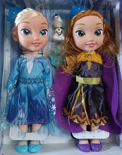 Mu eca Frozen Musical Ana Y Elsa 33cm Alto Ni as. Env o gratis