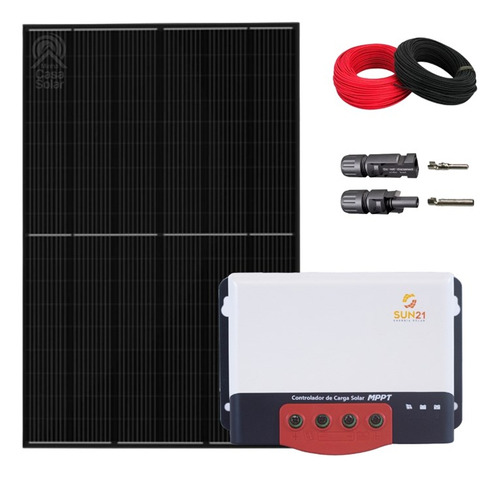 Kit Painel Solar 405w Monocristalino Controlador 20a 24v Mpp