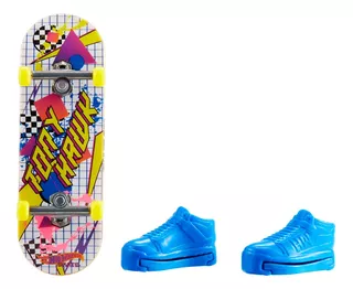 Hot Wheels Skate Patineta + Tenis Tony Hawk 80's Vibin