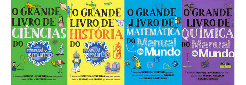 O Grande Livro De Ciências + História + Matemática + Química Manual Do Mundo, De Manual Do Mundo. Editora Sextante, Capa Mole Em Português, 2023