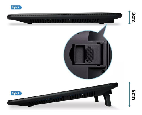 Base Notebook Cooling Pad Ventilador