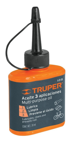 Aceite Lubricante 3 En 1 Multiuso 30ml Truper - Aym