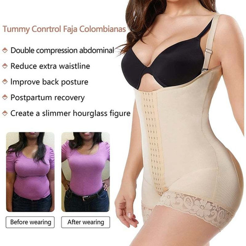 Body De Encaje Ajustable Con Control De Barriga