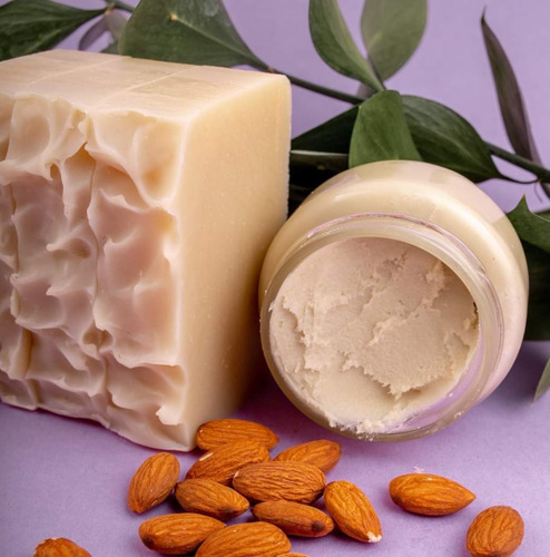 Imagen 5 de 5 de Jabón Almendras Karité Natural Ecológico Artesanal 130 Grs