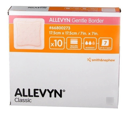 Allevyn Gentle Border 17.5x17.5 Cm. Caja Con 10