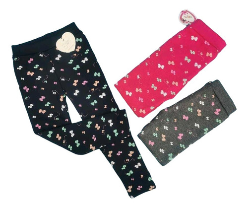 Calzas Minnie Mouse, Leggins, Pantalones Forrados De Polar