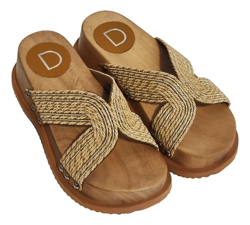 Sandalias Mujer Plataforma Debendita Driades Raffia