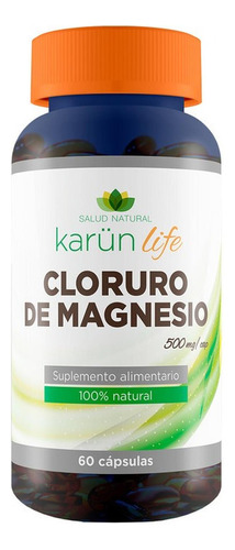 Cloruro De Magnesio  60 Cápsulas  500 Mg
