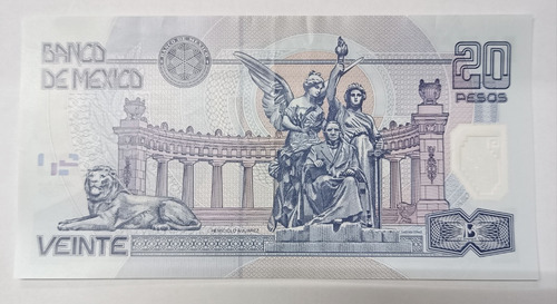 Billete $20, Juárez. Familia D1 (polimero) 2006. (Usado)
