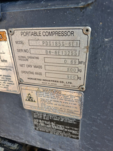 Compreosr Neumatico 185 Pcm Airman Modelo Pds185s T4
