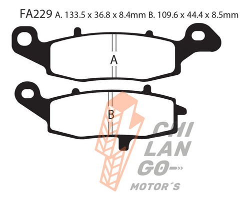 Balatas Ebc Del. Suzuki Tu 250 Grass Tracker 00-16 Fa229