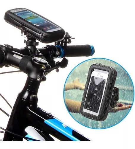 Soporte 360º Moto Bicicleta Celular Gps Funda Impermeable