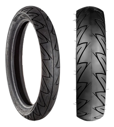 Pneu 100/80-17 + 130/70-17 Fazer 250 Monumental