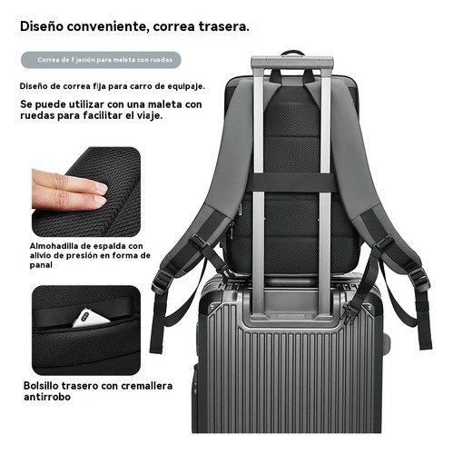 Cómoda Mochila De Viaje Para Hombre Con Computadora