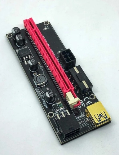 Imagen 6 de 8 de Riser Ver 009s Pcie 6pin 16x Btc Mineria Express Usb