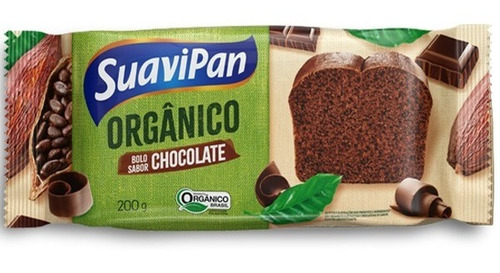 Bolo Orgânico De Chocolate Suavipan 200g