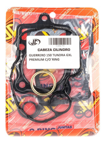 Junta Tapa Cilindro Guerrero Tundra Gxl 150 Premium Oring Jc