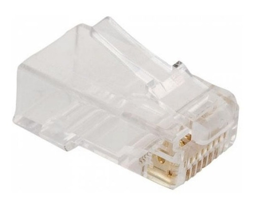 100 Plug Rj45, 8 Contactos Cat 5e, Para Cable Redondo Steren