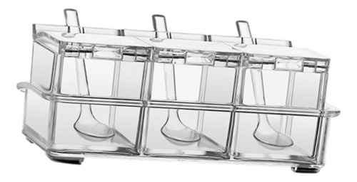 Caja De Condimento Transparente Juego De Cocina