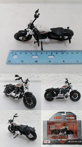 Harley Davidson Forty-eight 2018, Escala 1/18, 12cms, Maisto