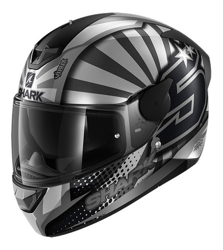 Capacete Shark D-skwal 2 Zarco 19 Cor Cinza-escuro/Preto - ASA Tamanho do capacete 62/XL