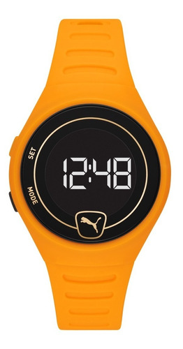 Reloj Hombre Puma Faster Digital Color de la correa Naranja