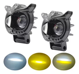 Faro Led Neblinero Dual A/b Auto/moto Forma De Buo