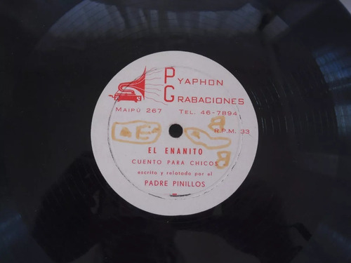 Vinilo Padre Pinillos El Enanito La Cucaracha Cuento No Tapa (Usado)