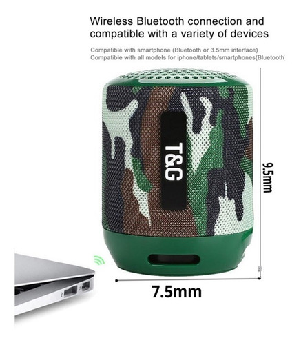 Mini Parlante Portatil. Bluetooth Spearke. Tg-129