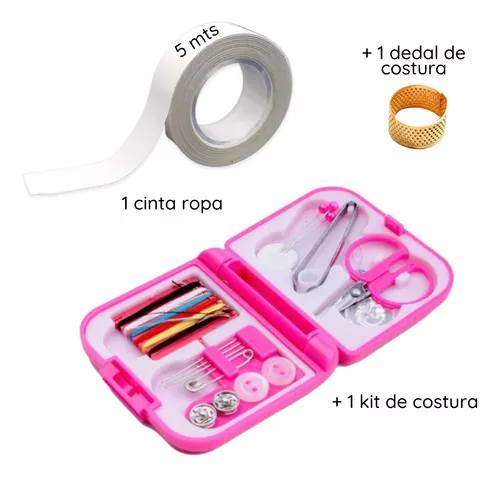 Cinta Doble Cara Para Ropa, Cuerpo 5* Mts + Kit Costura