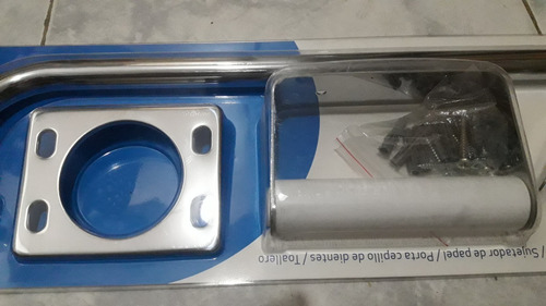 Imagen 3 de 4 de Accesorios Para Baños 5 Pzas Acero Inoxidable Griven