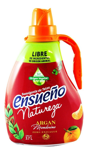 Suavizante De Telas Ensueño Natureza Argan Mandarina 3.7l