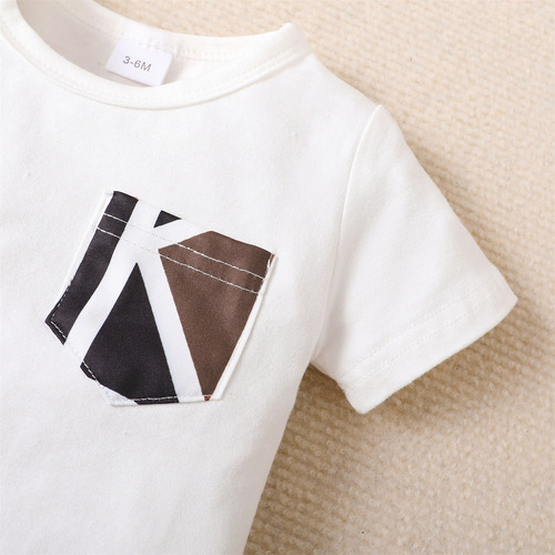 Conjunto Para Bebé 3-12m Con Estampado De Letras Multicolor Blanco 6-9 M