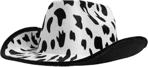 Sombrero De Vaquero Con Estampado De Vaca Para Hombres, Muje