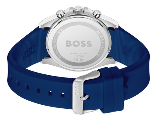 Boss Reloj Para Hombre 1514239 Cronógrafo Silicón Azul 41mm