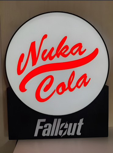Nuka Cola Fallout Vault Tec 3d Led Edition Lampara Regalo