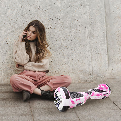 Hoverboard Barato Feminino Rosa Camuflado 6,5 Polegadas