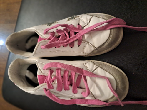 Zapatillas Bomers Blancas Con Rosado