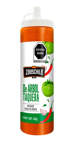 Pack 5 Salsa Zaaschila De Arbol Taquera 425g