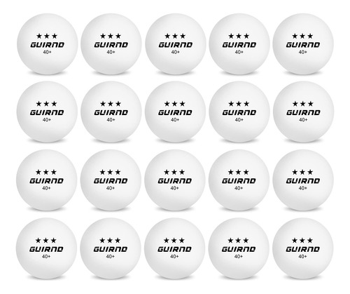 Paquete De 20 Pelotas De Ping Pong Profesionales 3 Estrellas