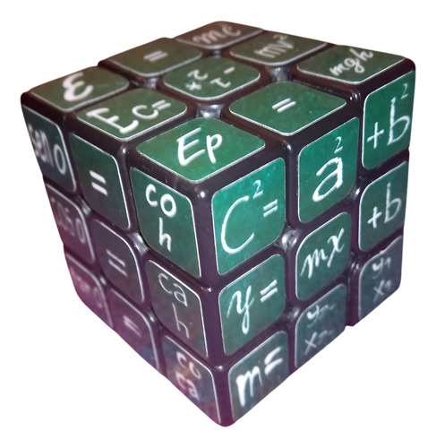 Cubo Rubik 3x3 De Fisica Y Matematicas Negro