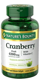 Nature's Bounty Fruta De Arándano 4200 Mg, Más Vitamina C, 1
