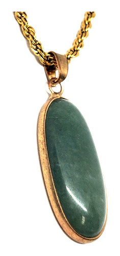 Collar Amuleto Chakra Corazón Jade Verde 