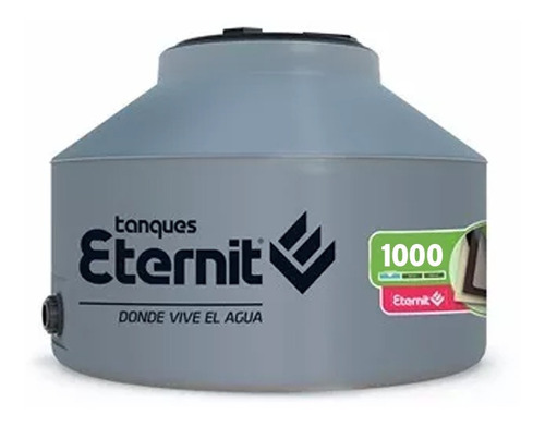 Tanques De Agua Eternit Cisterna 1000 Litros Gris Bajo Techo