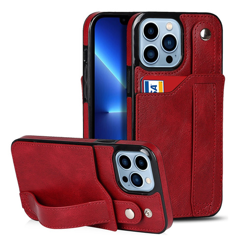 For iPhone Con Ranura Para Tarjetas Y Soporte Integrado